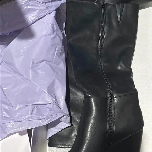 ❤️ NEW Madden Girl Black Over the Knee Boots - Picture 4 of 4